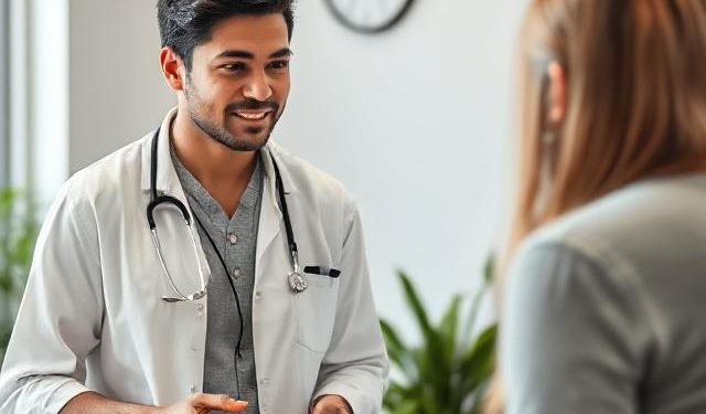 Consultation session with a nutritionist